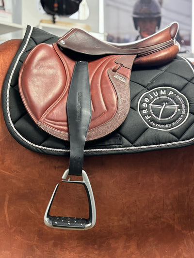 Freejump Stirrup leathers 4X6 Black L - 28MM