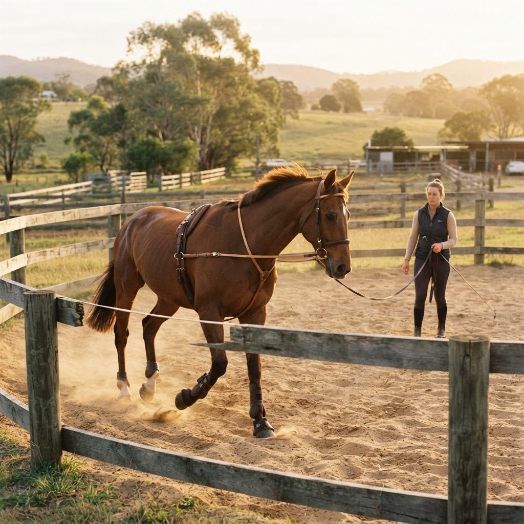 Jump'In training aids — the Howlett, Gogue, and Elastic Gogue laid out for Australian riders