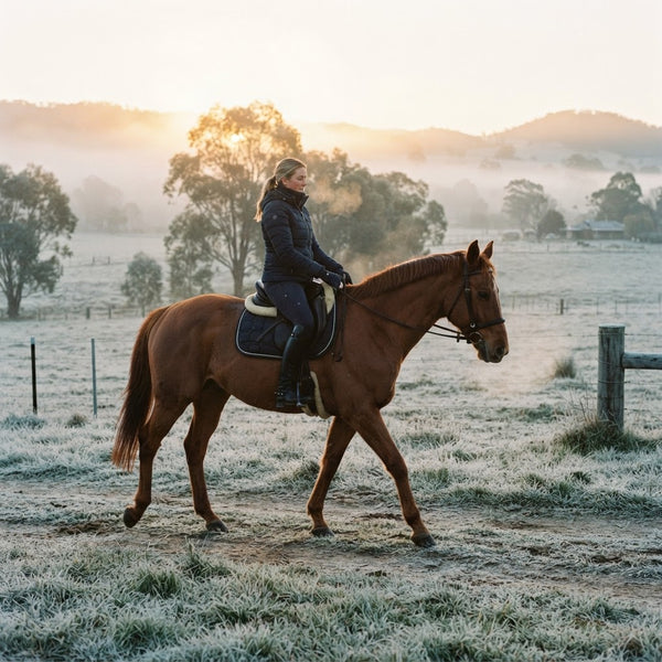 Cold Weather Competition Warmup: How to Keep Your Horse Supple on Frosty Mornings