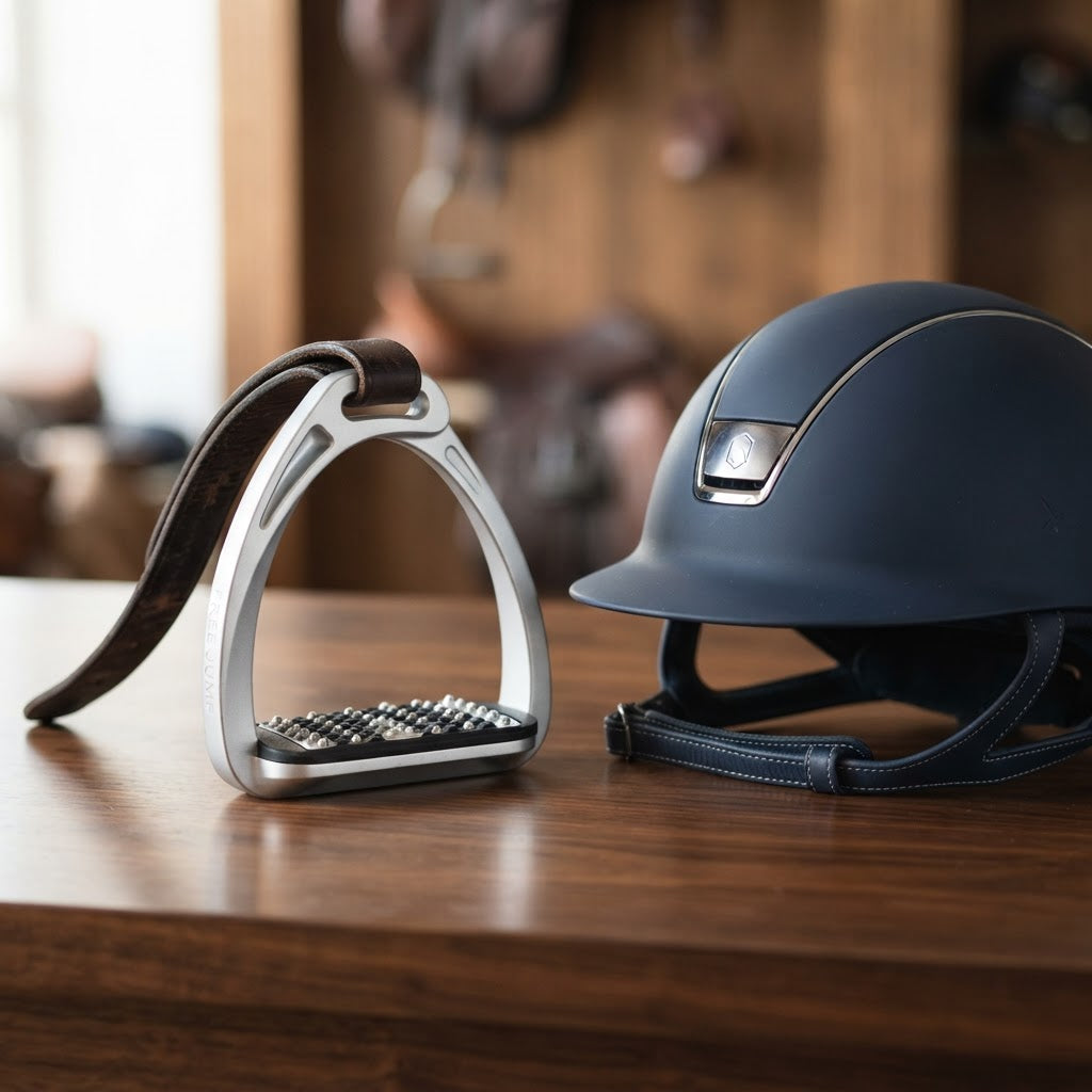 Freejump safety stirrups and helmets Australia