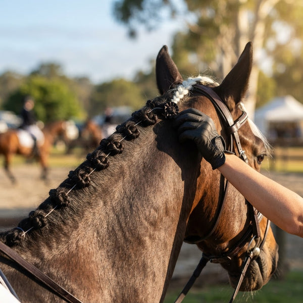 How to Plait a Horse's Mane for Competition