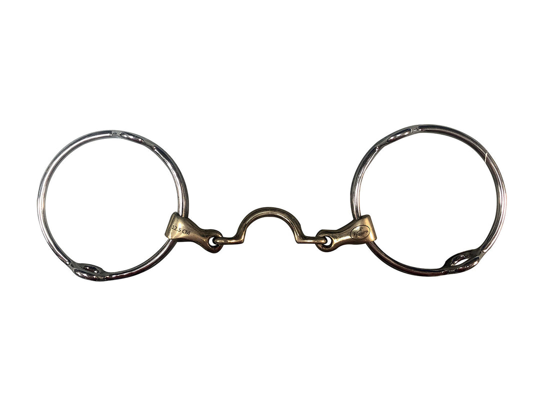 Large Ring Gag bit with high port