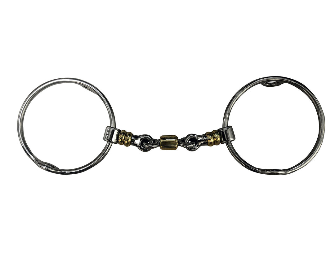 Large ring Gag bit with rollers