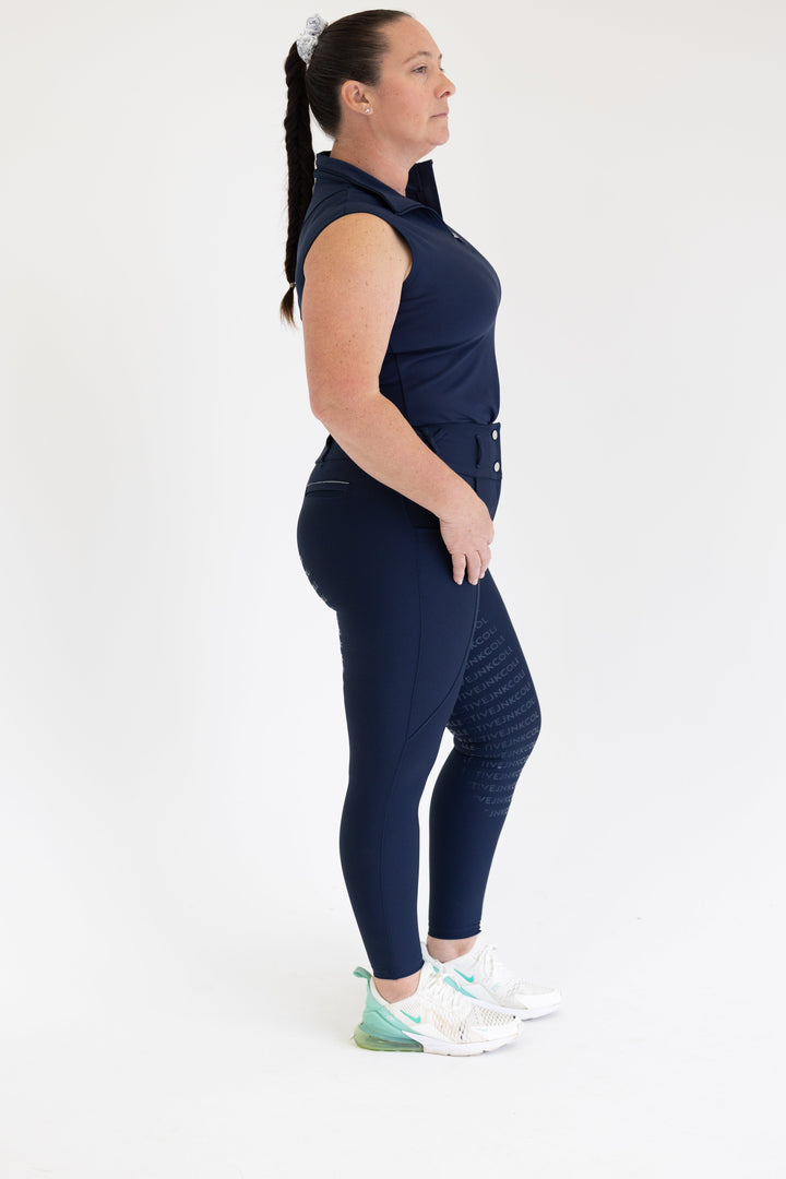 Essential Tank- Navy (First Edition) - Sleeveless by JNK Collective - view 3