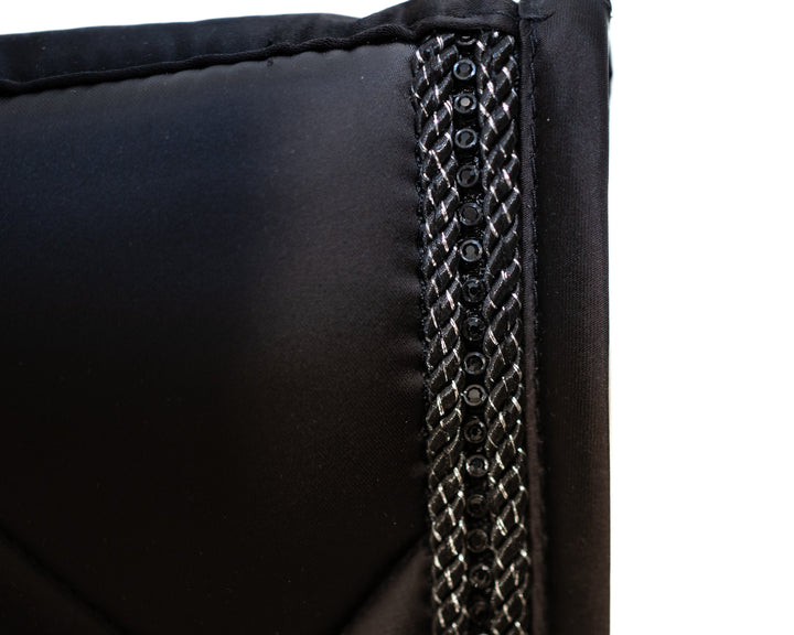 Saddle Pad-Black Crystal- Dressage