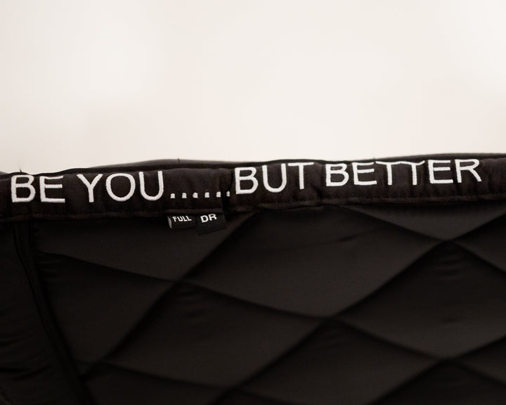 Saddle Pad-Black Crystal- Dressage