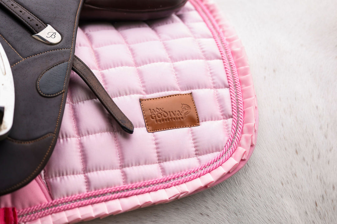 Ruffled Rose Deluxe Saddle Pad
