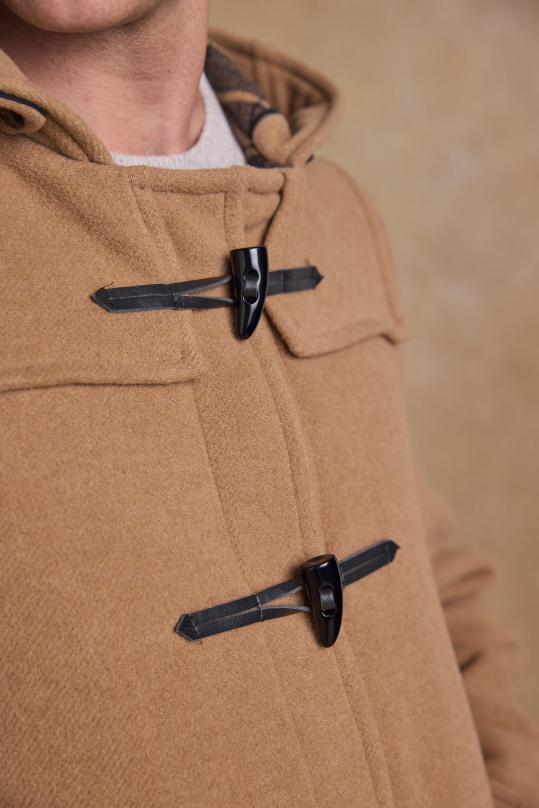 Alex Wool Duffle Coat - Camel