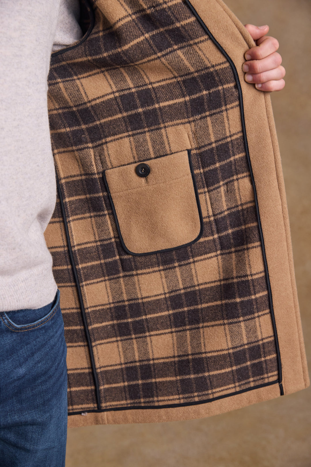 Alex Wool Duffle Coat - Camel