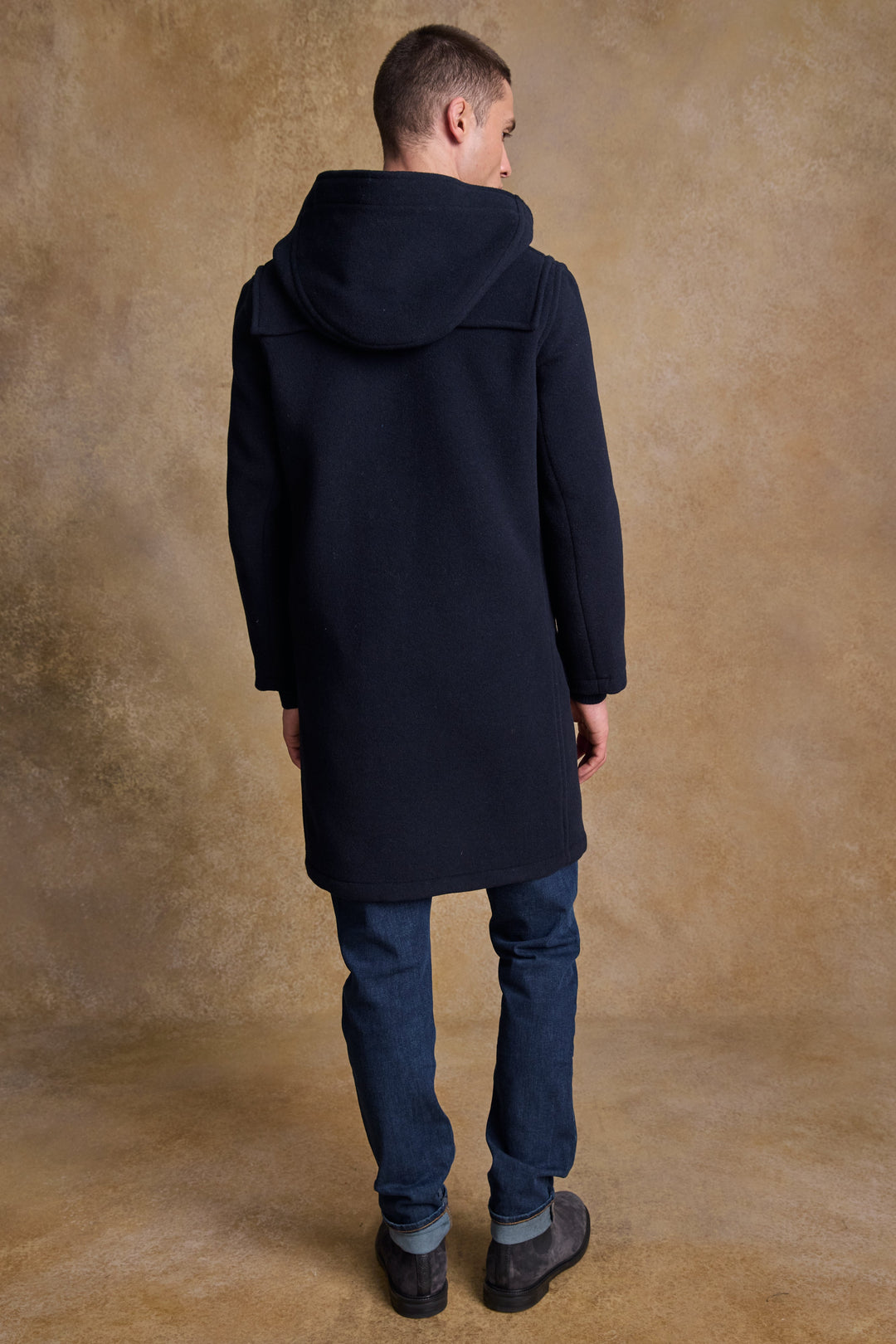 Alex Wool Duffle Coat - Navy