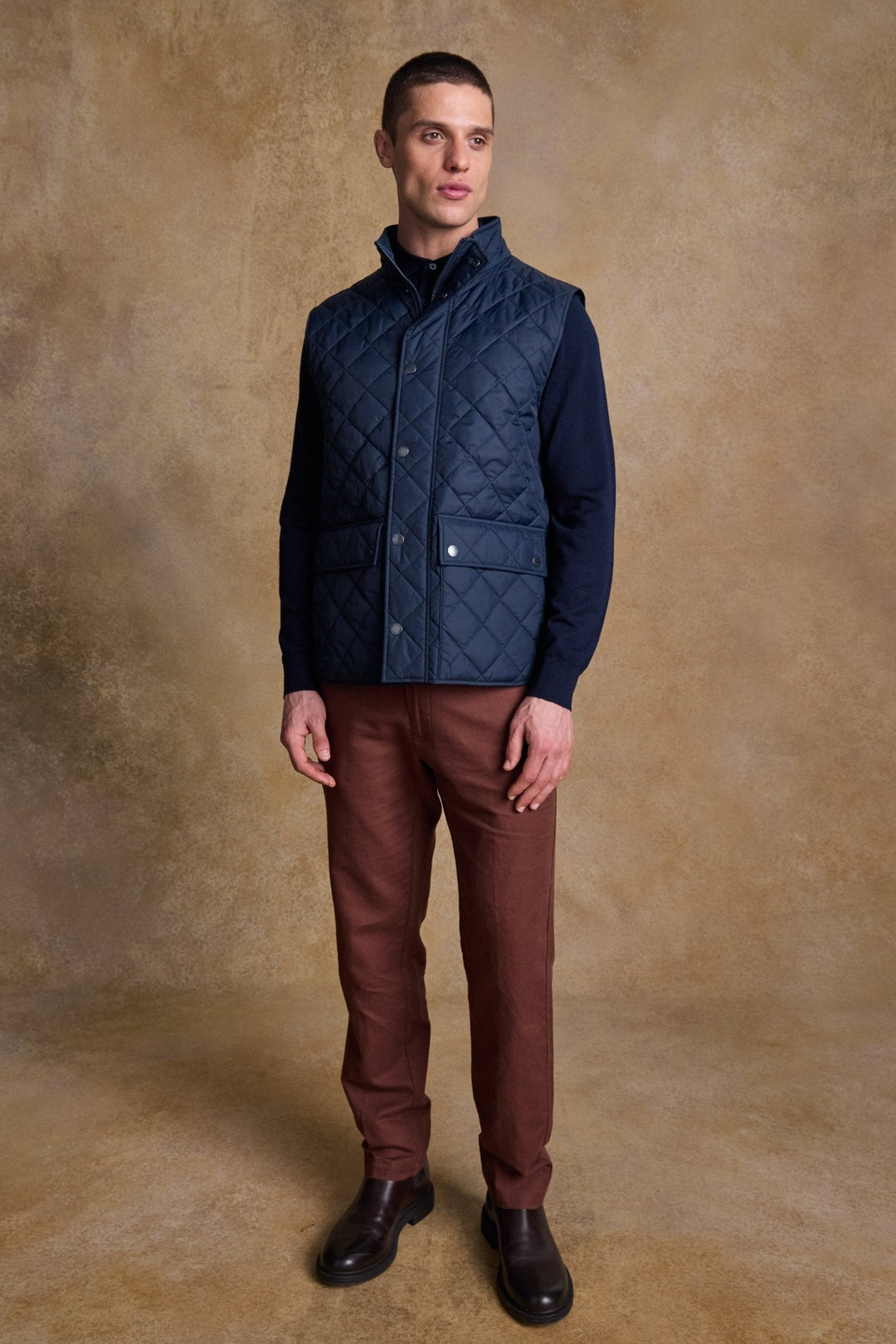 Jack Murphy Ireland - Conor Quilted Gilet - Navy - Quilts & Gilets