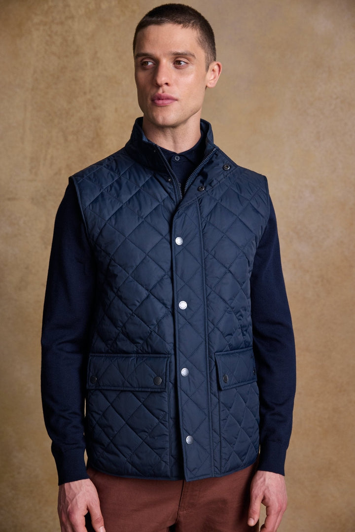 Jack Murphy Ireland - Conor Quilted Gilet - Navy - Quilts & Gilets