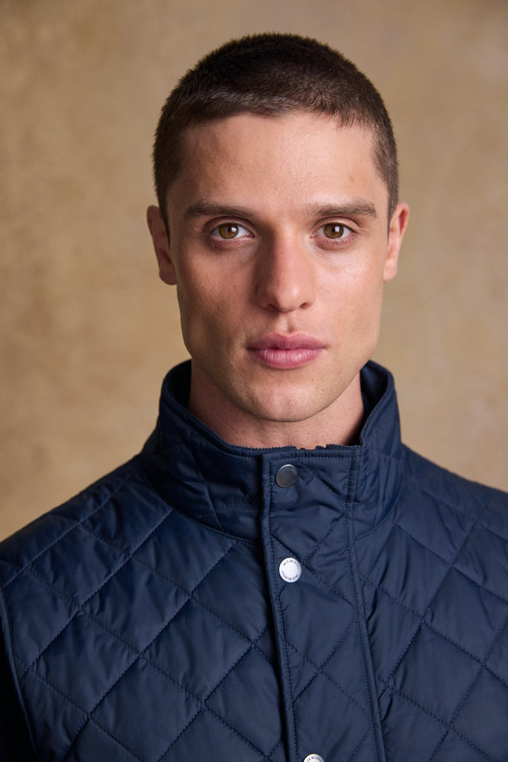 Jack Murphy Ireland - Conor Quilted Gilet - Navy - Quilts & Gilets