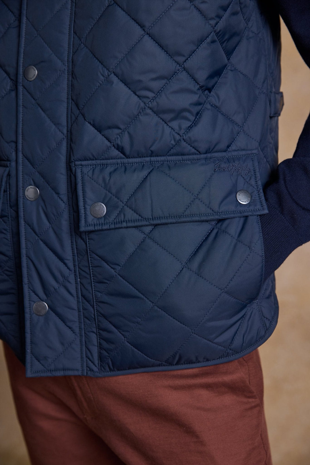 Jack Murphy Ireland - Conor Quilted Gilet - Navy - Quilts & Gilets