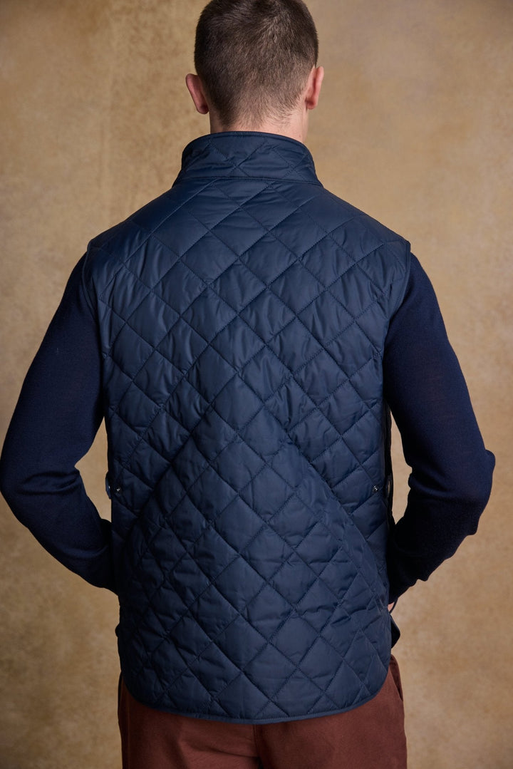 Jack Murphy Ireland - Conor Quilted Gilet - Navy - Quilts & Gilets