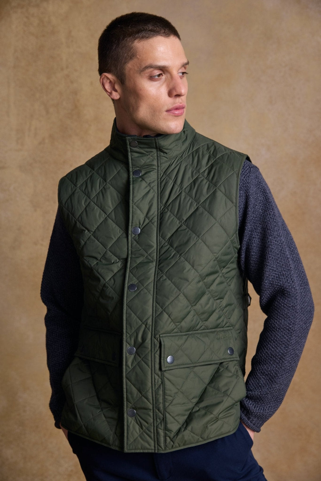 Jack Murphy Ireland - Conor Quilted Gilet - Olive - Quilts & Gilets