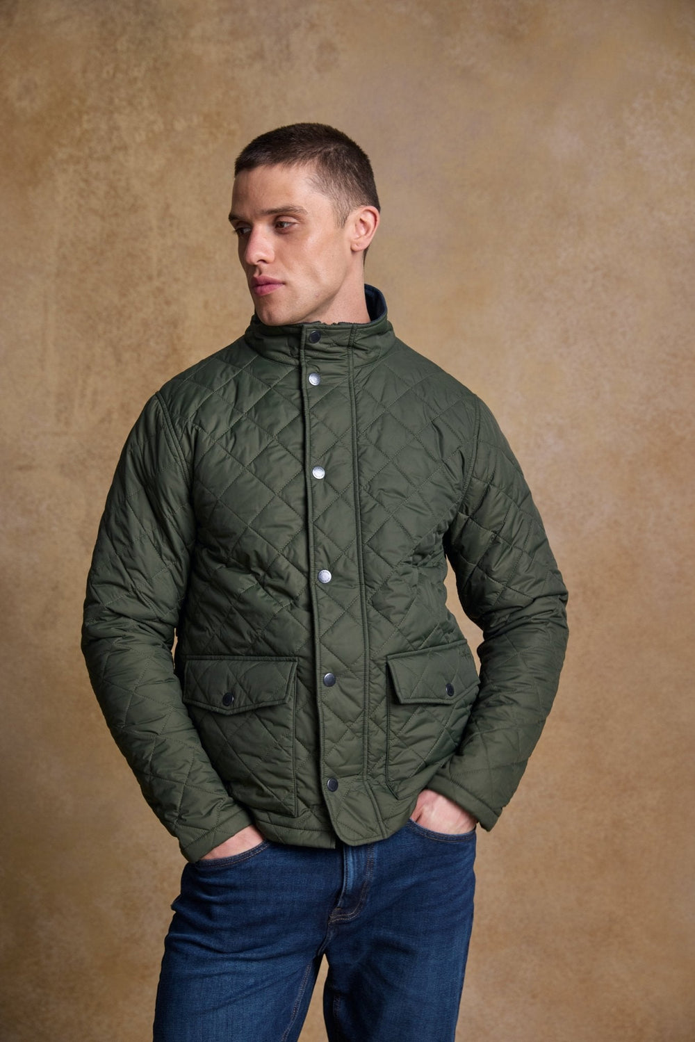 Jack Murphy Ireland - Ronan Quilted Jacket - Olive - Quilts & Gilets