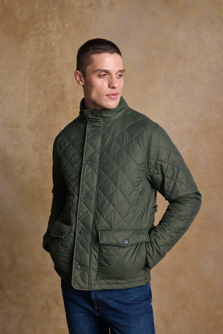 Jack Murphy Ireland - Ronan Quilted Jacket - Olive - Quilts & Gilets