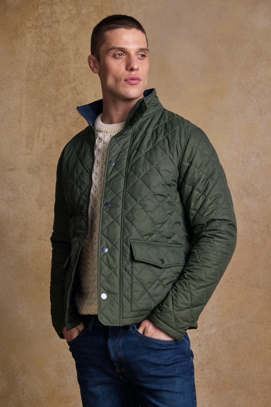 Jack Murphy Ireland - Ronan Quilted Jacket - Olive - Quilts & Gilets