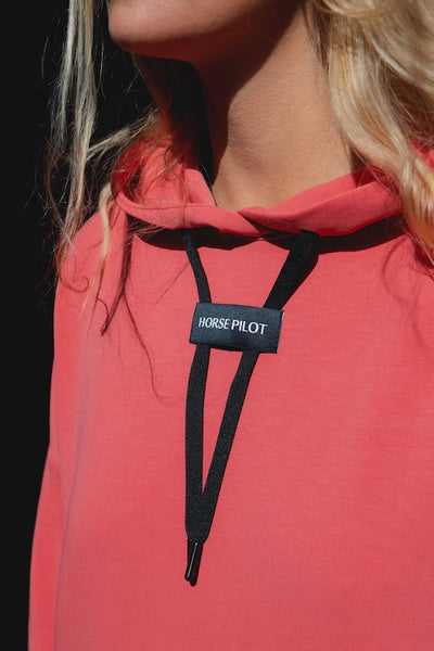 Hooded riding sweatshirt
