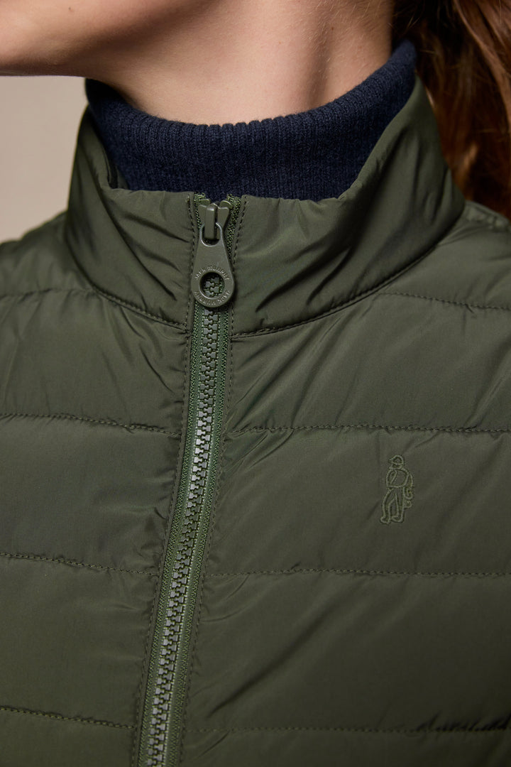 Leah Puffa Gilet - Olive
