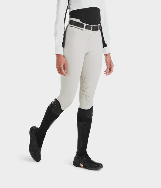 X-Perform white knee grip riding pants