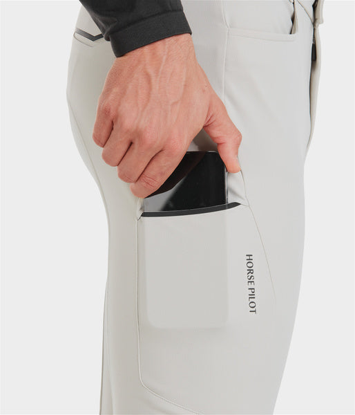 X-Perform white knee grip riding pants