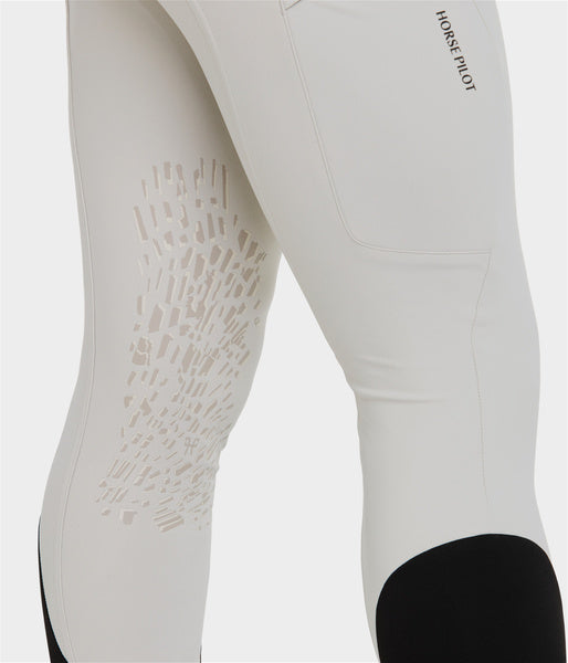 X-Perform white knee grip riding pants