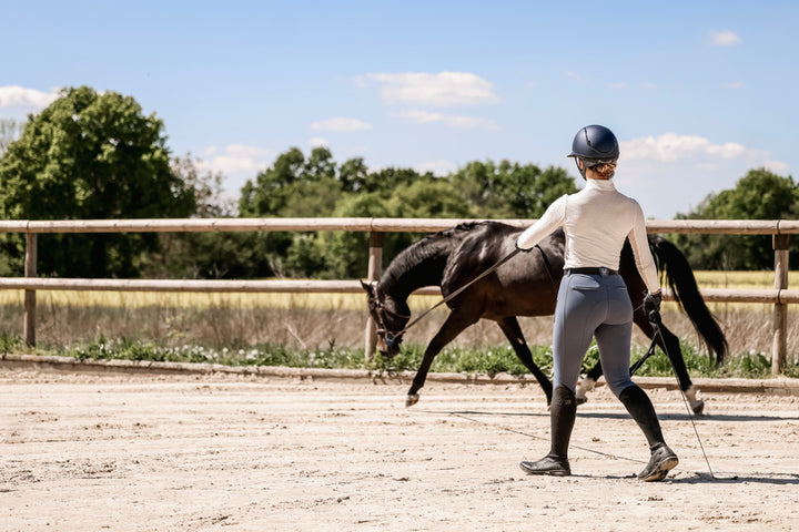 X-Balance 2.0 white knee grip riding trousers