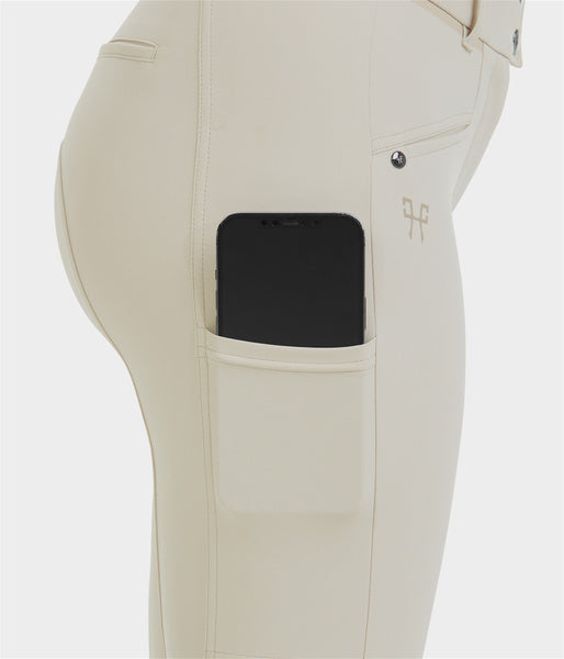 X-Balance 2.0 white knee grip riding trousers