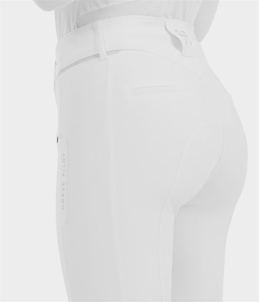 X-Balance 2.0 white knee grip riding trousers