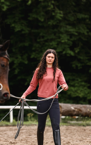 X-Balance 2.0 white knee grip riding trousers