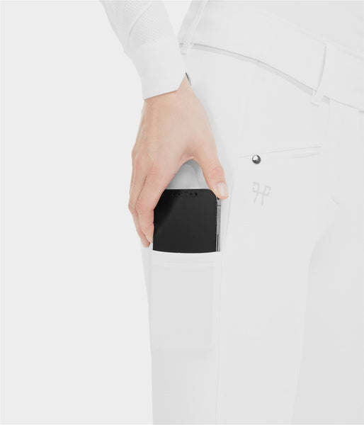 X-Balance 2.0 white knee grip riding trousers