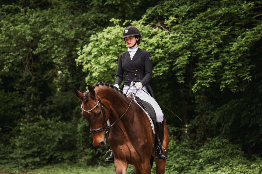 X-Balance 2.0 white knee grip riding trousers