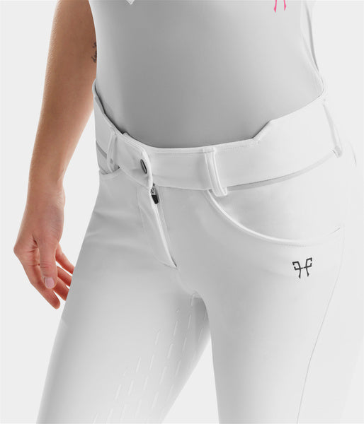 White full grip X-Grip dressage riding trousers