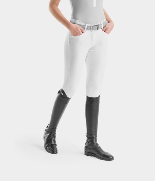 White full grip X-Grip dressage riding trousers