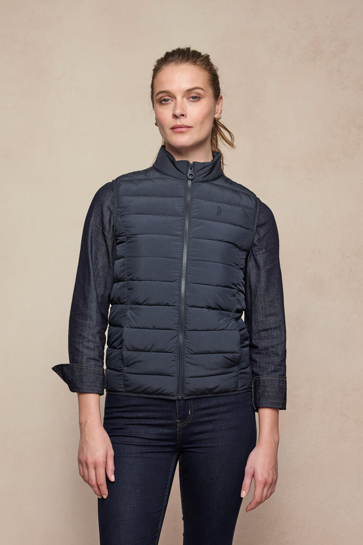 Leah Puffa Gilet - Navy