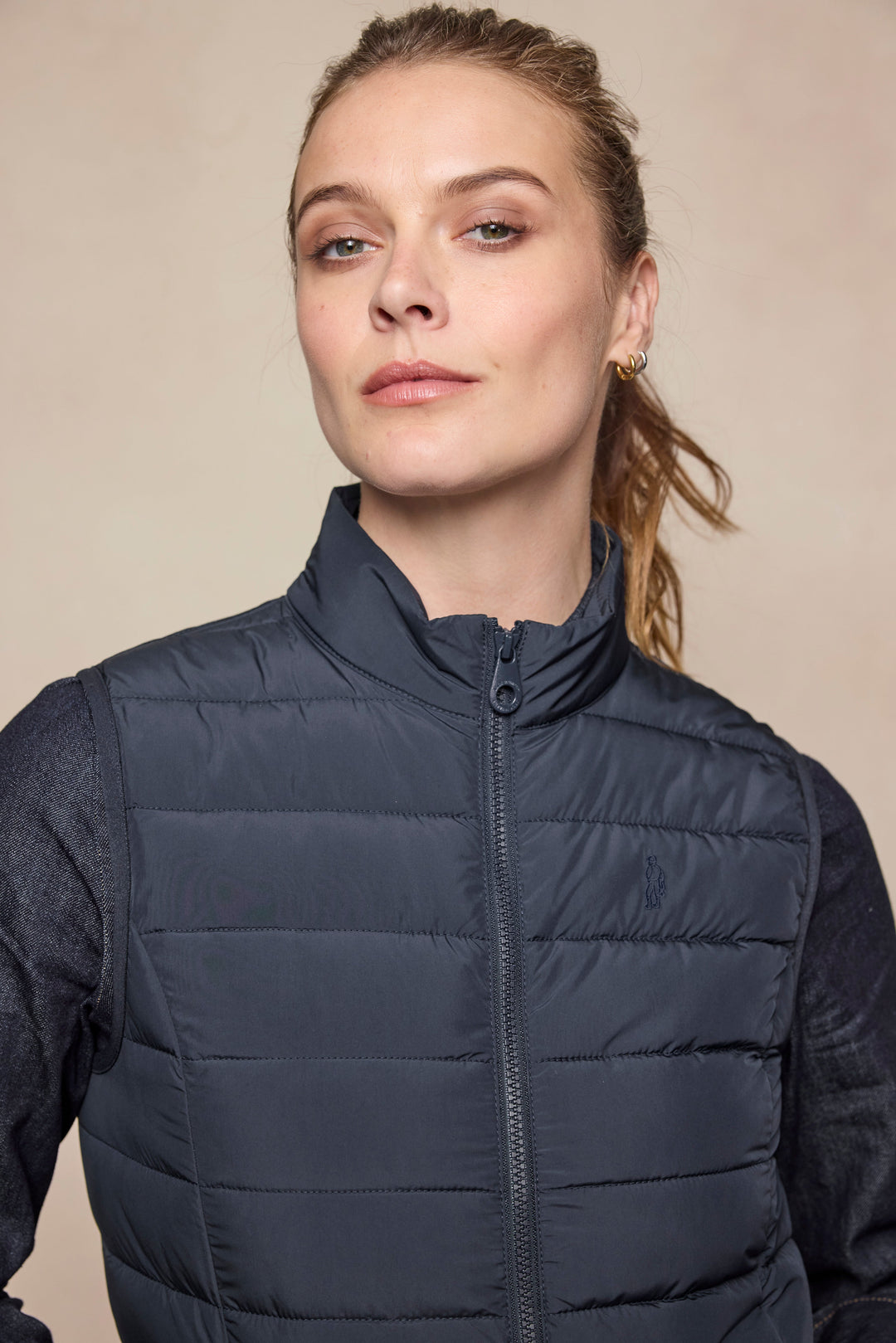 Leah Puffa Gilet - Navy