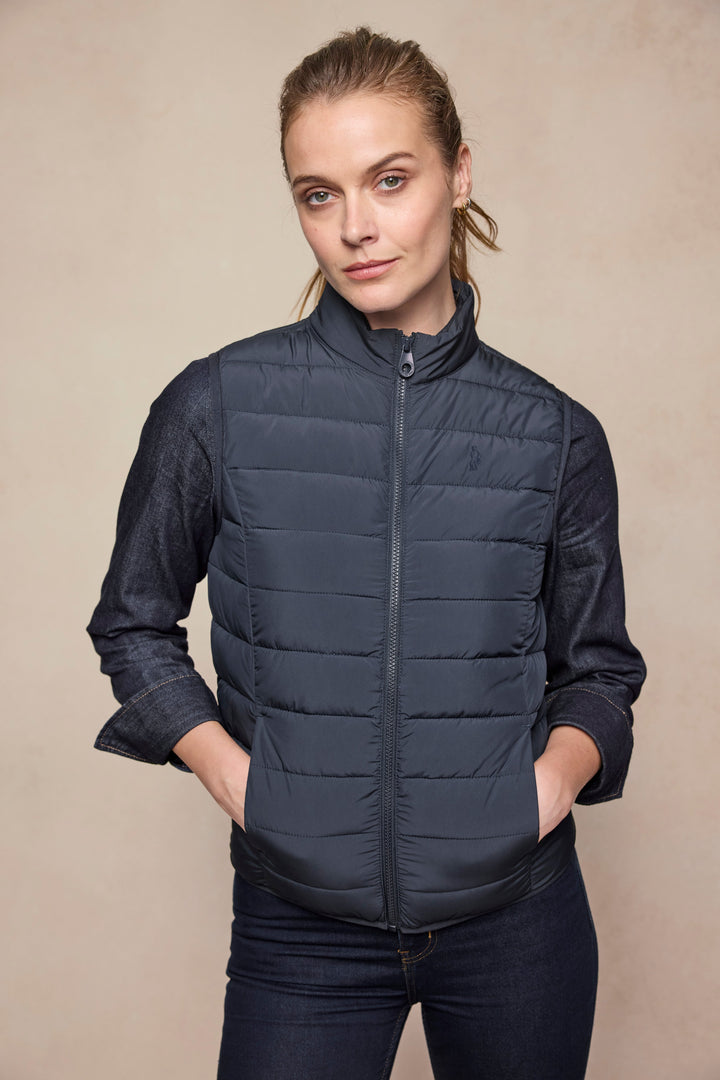 Leah Puffa Gilet - Navy