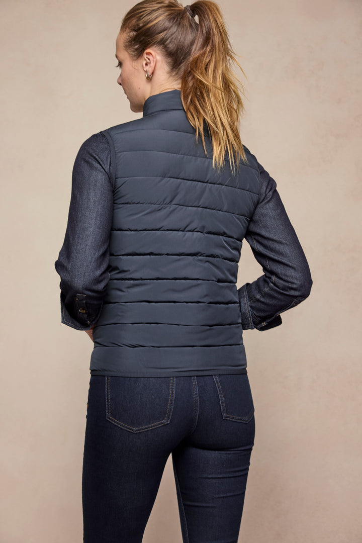 Leah Puffa Gilet - Navy