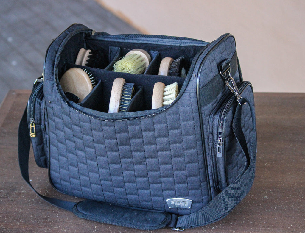 EcoElico Eco-Friendly Horse Grooming Kit – Pastel Green Box With Brushes, Made From Rice & Straw Fibers