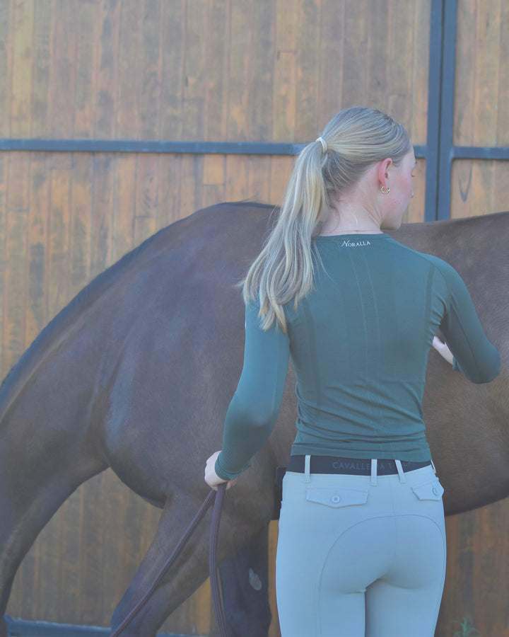 VERA Seamless Long Sleeve | Hunter Green