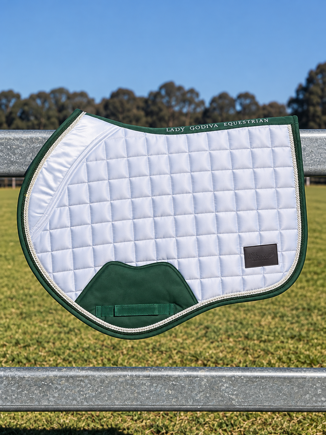Colour Pop White Satin Saddle Pad