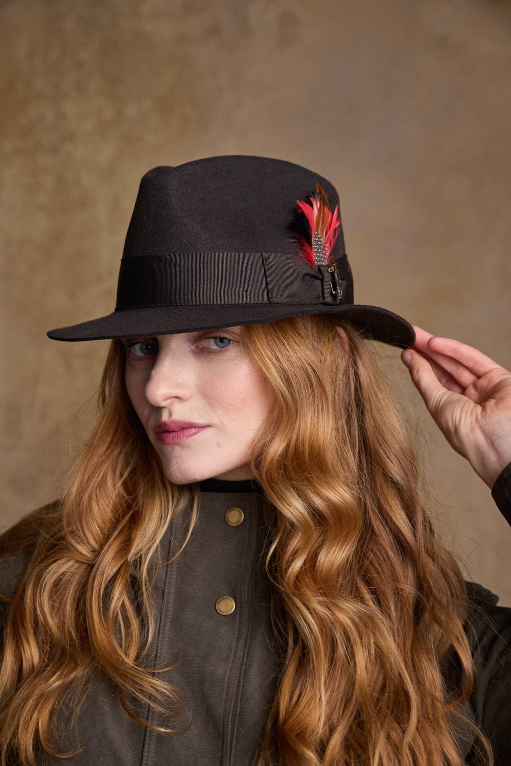 Jack Murphy Ireland - Kildare Felt Trilby Hat - Olive - Hats