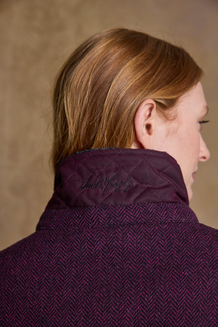 Jodie Wax Coat - Claret