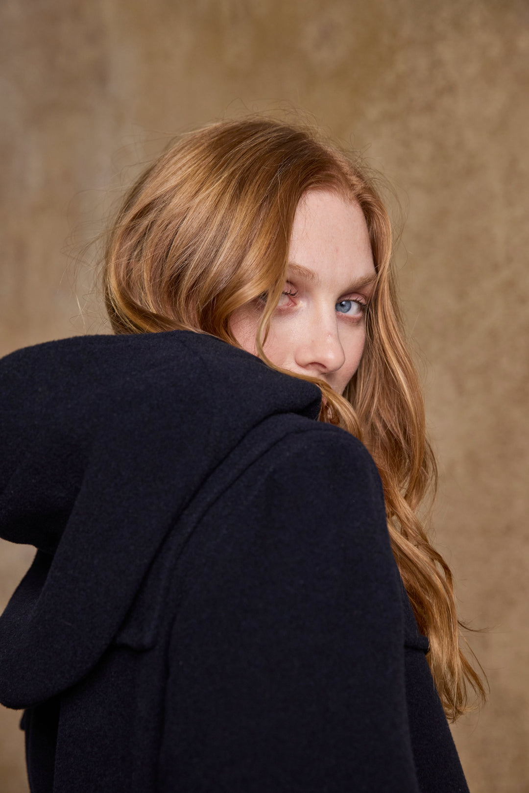 Alex Wool Duffle Coat - Navy