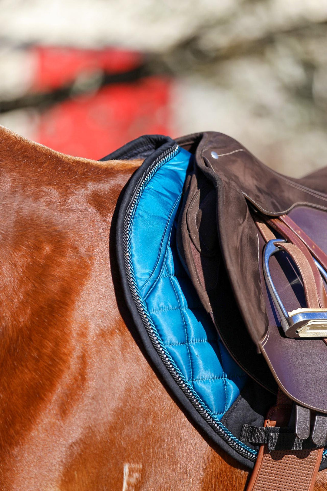 Malibu Barbie Deluxe Satin Saddle Pad - Saddle Pads by Lady Godiva Equestrian - view 4