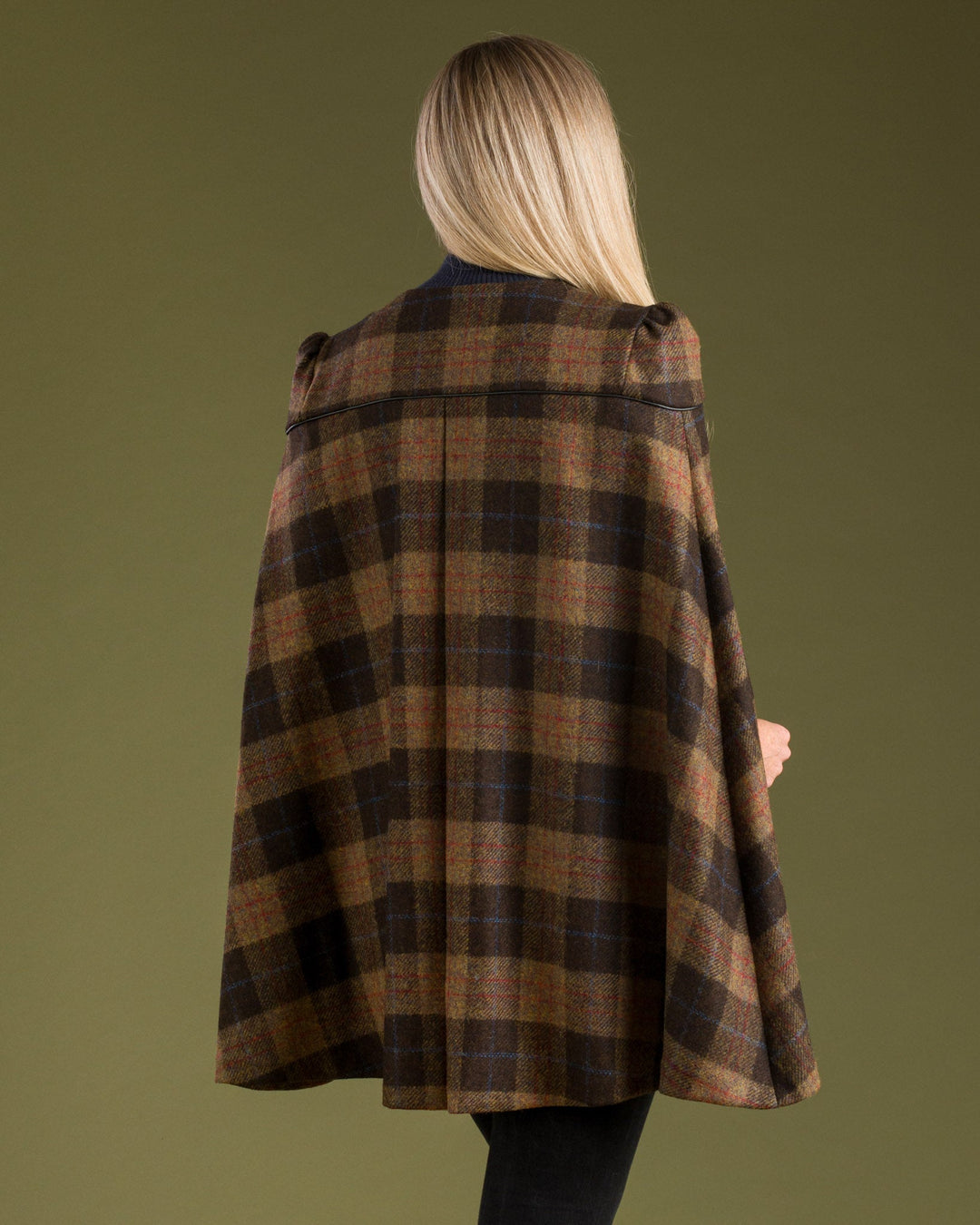 Jack Murphy Ireland - Aisling II Tailored Cape - Auburn Check - Tweed