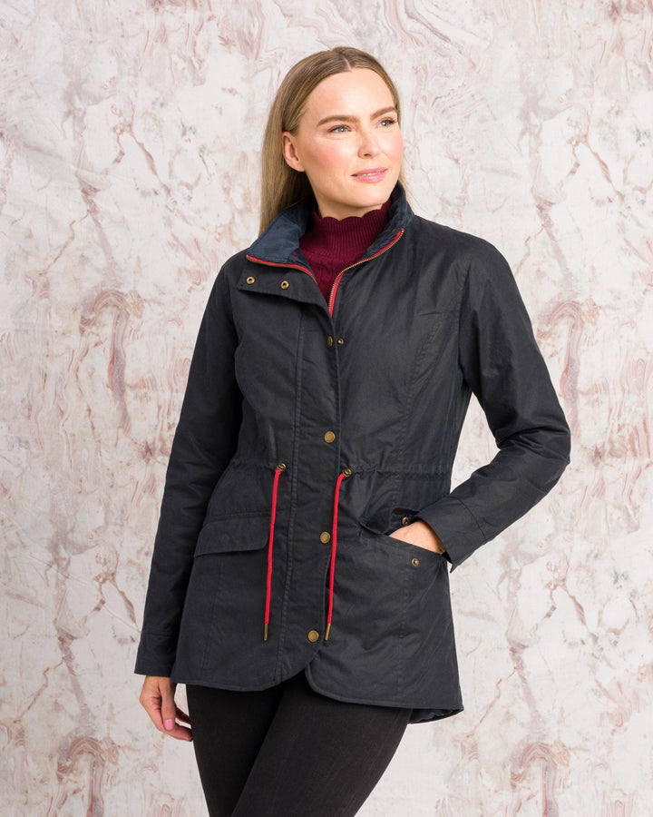 Jack Murphy Ireland - Fiona Wax Jacket - Navy - Wax