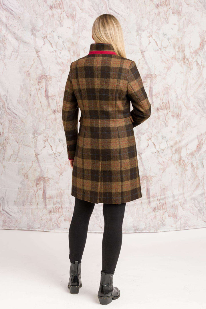 Pamela Tweed Coat - Auburn Check